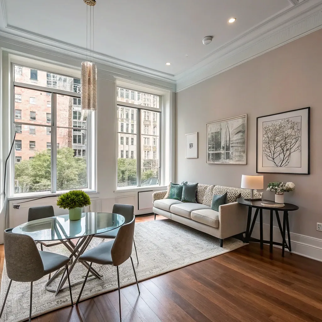 Stylish renovated apartment interior