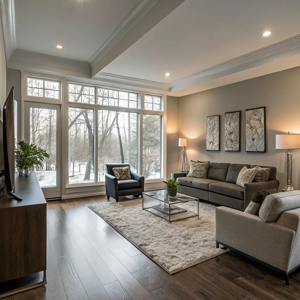 Modern living room renovation